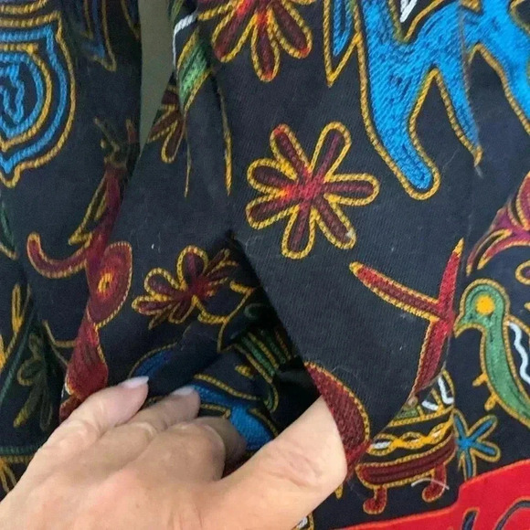 Deliniao China Black Short Jacket Fully Lined  Oriental Vibe - Picture 5 of 13